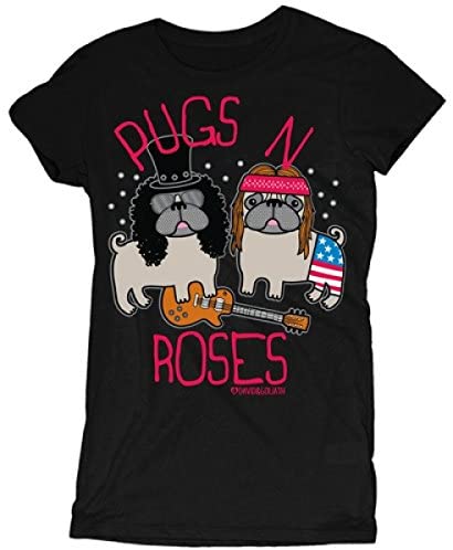 D&G Pugs & Roses Junior Garment Dyed Tee