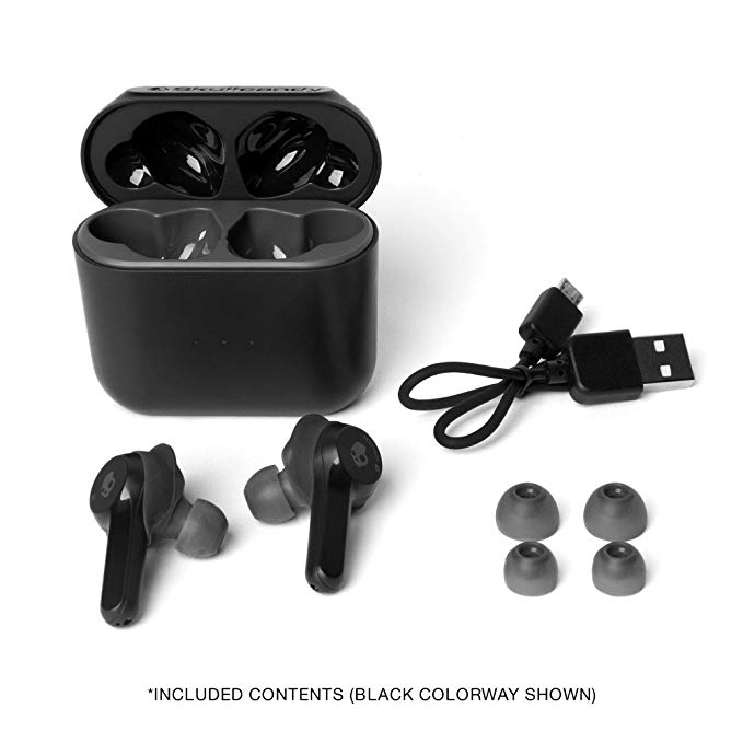 Skullcandy Indy Truly Wireless Earbuds with Bluetooth Microphone, IP55 Sweat, Water, and Dust Resistance, 16-Hour Battery Life