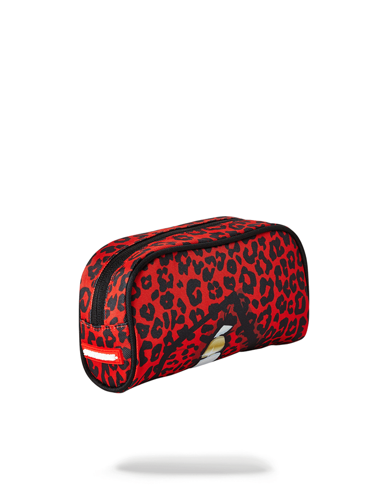 Sprayground Red Leopard Lips Pencil Case