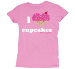 D&G I Love Cupcakes Junior Garment Dyed Tee